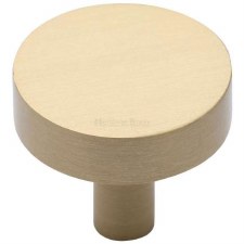 Heritage Disc Cabinet Knob C3880 32mm Satin Brass