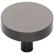 Heritage Disc Cabinet Knob C3880 38mm Matt Bronze