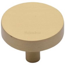 Heritage Disc Cabinet Knob C3880 38mm Satin Brass
