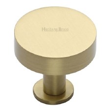 Heritage Disc Cabinet Knob C3885 38mm Satin Brass