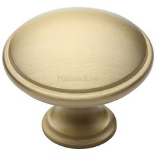 Heritage Domed Cabinet Knob C3950 38mm Satin Brass