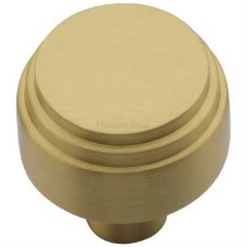 Heritage Art Deco Cabinet Knob C3987 32mm Satin Brass Heritage Art Deco Cabinet Knob C3987 32mm Satin Brass