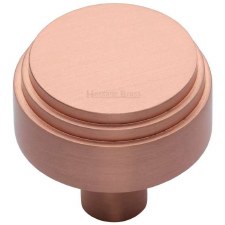 Heritage Art Deco Cabinet Knob C3987 38mm Satin Rose Gold Heritage Art Deco Cabinet Knob C3987 38mm Satin Rose Gold
