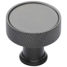 Heritage Florence Knurled Cabinet Knob C4648 Matt Bronze