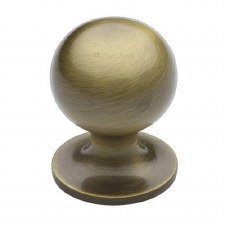 Heritage Ball Cabinet Knob C8321 32mm Antique Brass