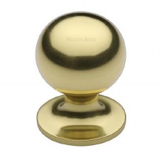 Heritage Ball Cabinet Knob C8321 32mm Polished Brass Lacqered