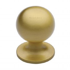 Heritage Ball Cabinet Knob C8321 32mm Satin Brass