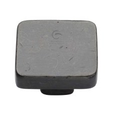 Heritage Square Cabinet Knob RDB3674 38mm Rustic Dark Bronze