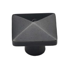Heritage Pyramid Cabinet Knob RDB390 38mm Rustic Dark Bronze