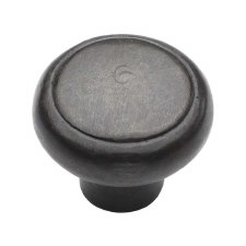 Heritage Newport Cabinet Knob RDB3990 38mm Rustic Dark Bronze