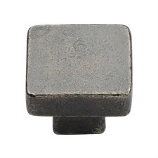 Heritage Square Cabinet Knob RPW3674 32mm Rustic Pewter Heritage Square Cabinet Knob RPW3674 32mm Rustic Pewter