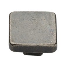 Heritage Square Cabinet Knob RPW3674 38mm Rustic Pewter