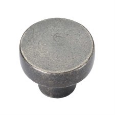 Heritage Disc Cabinet Knob RDB3880 32mm Rustic Pewter