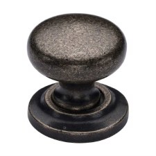 Heritage Round Cabinet Knob RPW613 38mm Rustic Pewter