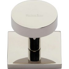 Heritage Disc Cabinet Knob SQ3880 Polished Nickel