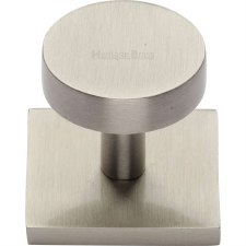 Heritage Disc Cabinet Knob SQ3880 Satin Nickel