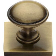 Heritage Domed Cabinet Knob SQ3950 Antique Brass