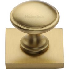 Heritage Domed Cabinet Knob SQ3950 Satin Brass
