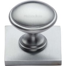 Heritage Domed Cabinet Knob SQ3950 Satin Chrome