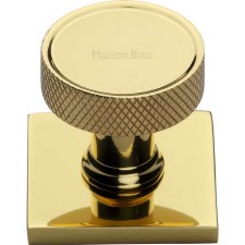 Heritage Florence Cabinet Knob SQ4648 Polished Brass Lacquered