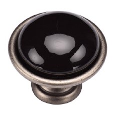Heritage Black Domed Cabinet Knob TK4316 40mm Distressed Pewter Heritage Black Domed Cabinet Knob TK4316 40mm Distressed Pewter