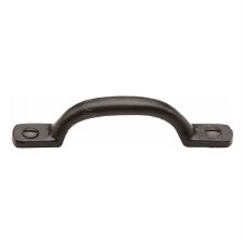 Heritage Cabinet Sash Pull Handle FB1090 102mm Black Iron Rustic