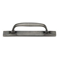 Heritage Cabinet Pull on Plate RPW1142 228mm Rustic Pewter