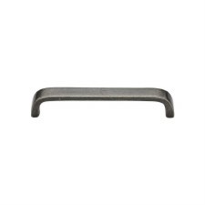 Heritage D Shaped Cabinet Pull RPW341 96mm Rustic Pewter