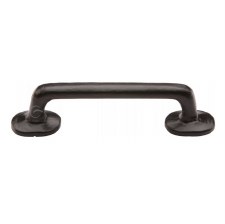 Heritage Traditional Cabinet Pull Handle FB376 96mm Black Iron Rustic