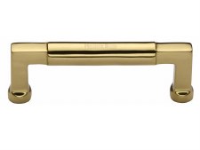 Heritage Bauhaus Cabinet Pull C0312 101mm Polished Brass