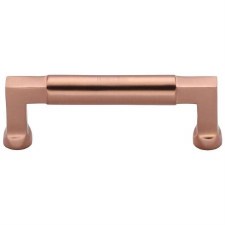 Heritage Bauhaus Cabinet Pull C0312 101mm Satin Rose Gold