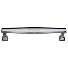 Heritage Art Deco Cabinet Pull C0334 160mm Polished Chrome Heritage Art Deco Cabinet Pull C0334 160mm Polished Chrome