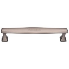 Heritage Art Deco Cabinet Pull C0334 160mm Satin Nickel Heritage Art Deco Cabinet Pull C0334 160mm Satin Nickel