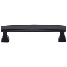 Heritage Art Deco Cabinet Pull C0334 128mm Matt Black Heritage Art Deco Cabinet Pull C0334 128mm Matt Black