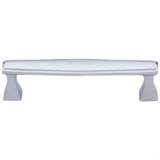 Heritage Art Deco Cabinet Pull C0334 128mm Satin Chrome Heritage Art Deco Cabinet Pull C0334 128mm Satin Chrome
