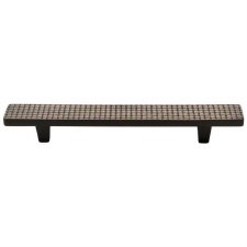 Heritage Weave Cabinet Pull C3765 96mm Aged Brass