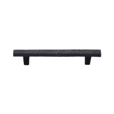 Heritage Textured Cabinet Pull FB3425 128mm Black Iron Rustic