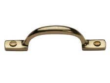 Heritage Cabinet Pull V1090 102mm Polished Brass