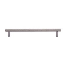 Heritage Knurled Cabinet Pull V4458 192mm Polished Chrome
