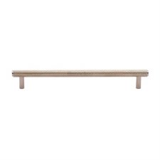 Heritage Knurled Cabinet Pull V4458 192mm Polished Nickel