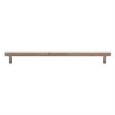 Heritage Knurled Cabinet Pull V4458 254mm Polished Nickel