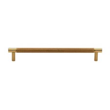 Heritage Knurled Cabinet Pull V4461 192mm Polished Brass