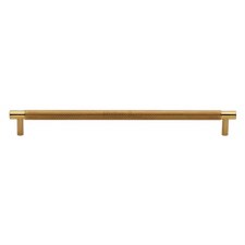 Heritage Knurled Cabinet Pull V4461 254mm Polished Brass