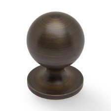 Caesar Plain Cupboard Knob 32mm Antique Brass