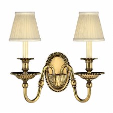 Hinkley Cambridge Double Wall Light Burnished Brass