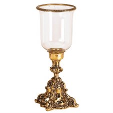 Barocco Candle Holder Polished Brass