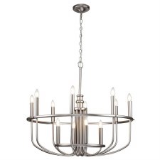 Kichler Capitol Hill 12 Light Chandelier Brushed Nickel Kichler Capitol Hill 12 Light Chandelier Brushed Nickel