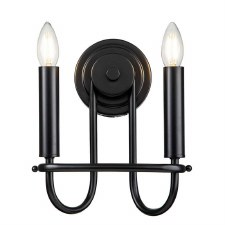 Kichler Capitol Hill Double Wall Light Black