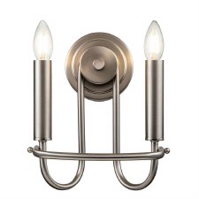 Kichler Capitol Hill Double Wall Light Brushed Nickel