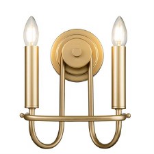 Kichler Capitol Hill Double Wall Light Painted Natural Brass